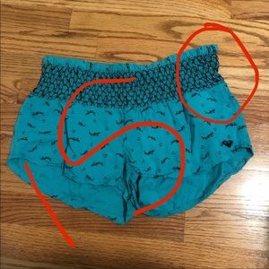 ISO Roxy Blue Whales and Anchors shorts
